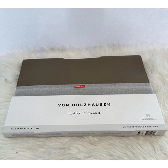Von Holzhausen The iPad Portfolio Leather Reinvented Case 12.9 Inches Stone - Picture 7 of 16